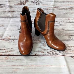 Naturalizer Lainey Leather Ankle Boots Size 5.5M